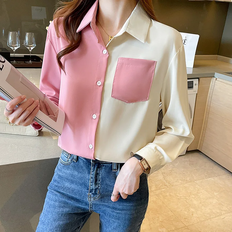 

2022 Spring Summer Women's Blouses New chic printing ladies shirts Long Sleeve Shirts Tops Blusas Mujer