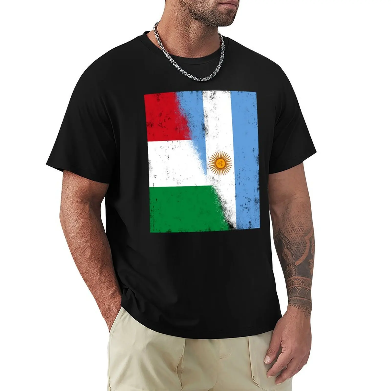 Фото Италия и Аргентина, аргентинские и итальянские смешанные флаги, Bandera de Argentina y Italia. Футболка Bandiere Italia e Australia №1