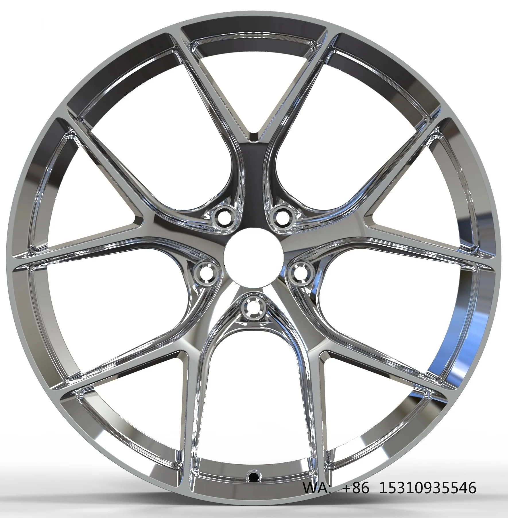 Фото Кованые спортивные диски 8.0J 30mm ET 100mm PCD, глянцевые черные, глубокий конкейв, сверхлегкие, из сплава 6061-F, пожизненная гарантия №1