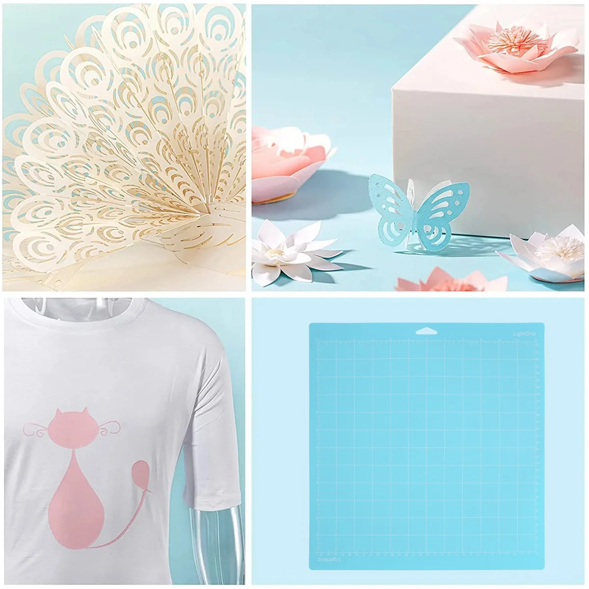 6 шт. коврик для резки Cricut Maker/Explore Air 2/Air/One (12X12 дюймов) стеганые коврики LightGrip синий