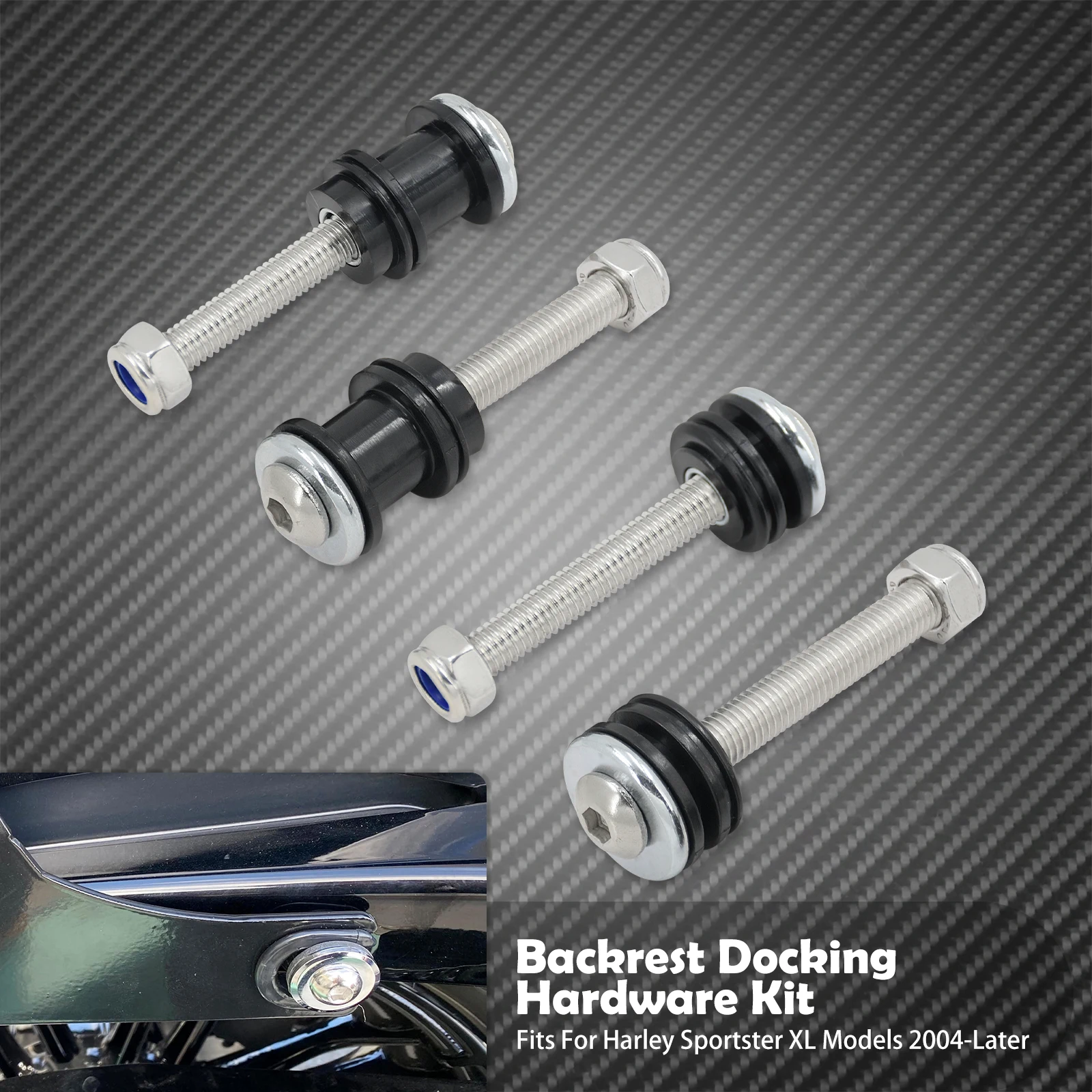 

Мотоциклетная спинка, монтажное оборудование, стыковочный комплект для Harley Sportster XL 883 1200 48 72, Super Low Nightster 2004-2022