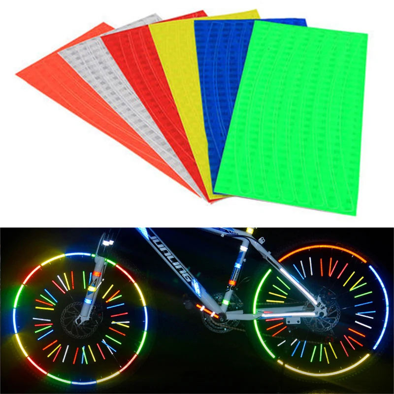 

Bike Reflective Stickers Cycling Fluorescent Reflective Tape MTB Bicycle Adhesive Tape Safety Decor Sticker Accessories