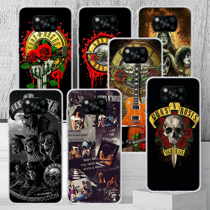 Guns N Roses Good Time Phone Case Housing For Xiaomi Mi 12X 12 10 11 Lite 9T 10T 11T Pro 11i 9 8 5X 6X Ultra 5G Customize Cover