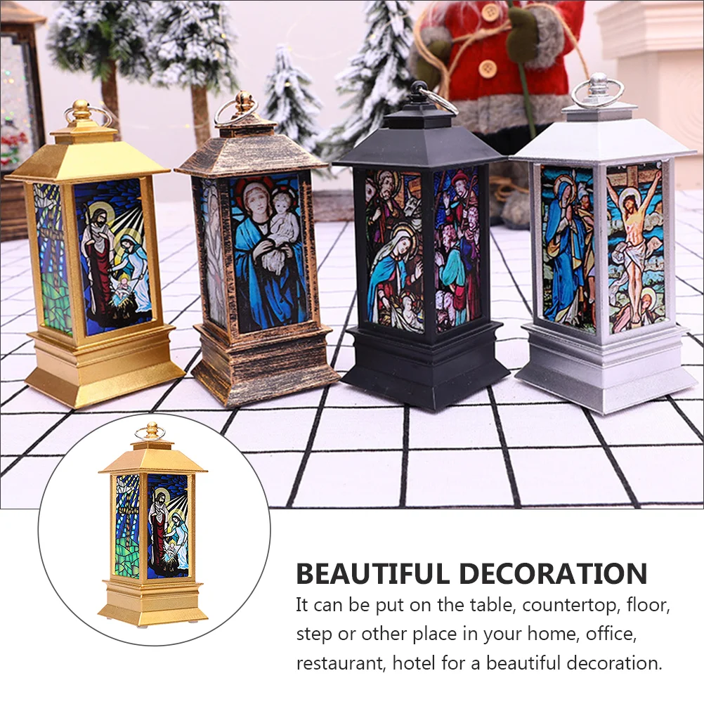 Маленькая масляная лампа украшение Рождественский фонарь ретро ночной