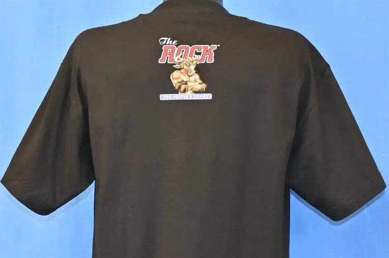 Y2K WWF Dwayne Johnson The Rock of All Ages Wrestling Deadstock футболка большая