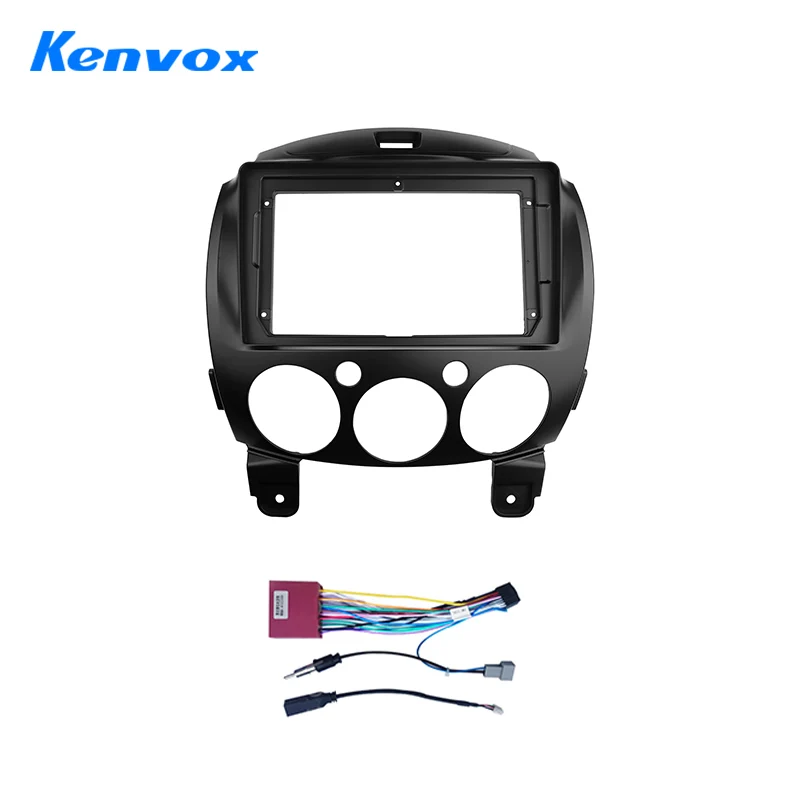 KENVOX 2 Din Автомобильный радиоприемник 9 дюймов Лицевая рамка для MAZDA 2007 2014