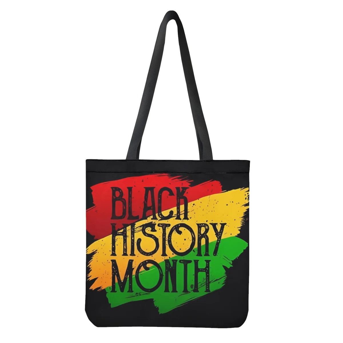 Print on Demand Women's Tote Bag Black History Design Pattern Folding Female Eco-friendly Shopping Bags Girls School Handbags