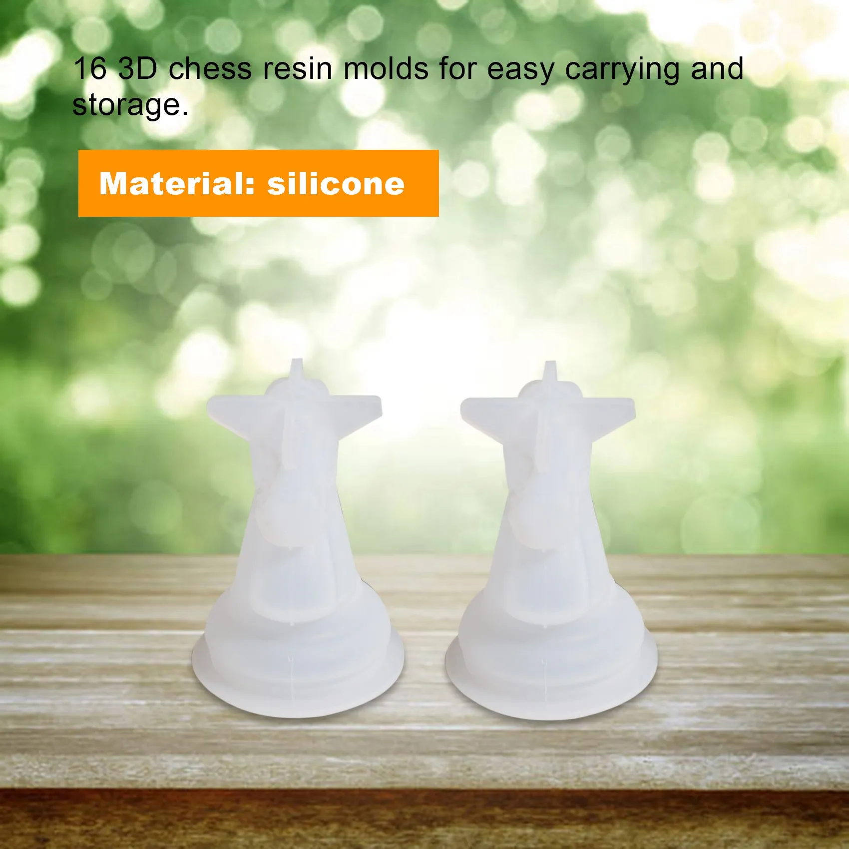 

Chess Mold for Resin Silicone Chess Resin Mold Chess Crystal Epoxy Casting Molds for DIY Crafts Making Birthday Gift