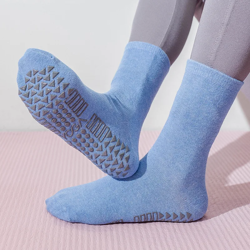 

Женские носки для йоги, профессиональные Нескользящие Дышащие носки для поглощения пота, спортивные носки для пилатеса, фитнеса, носки для дозирования