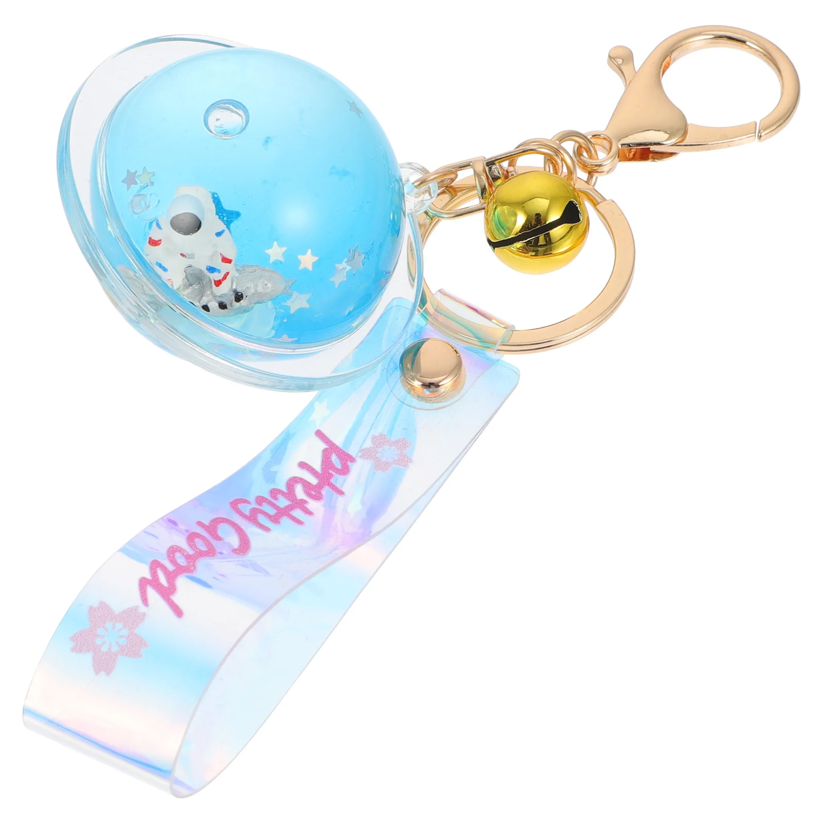 

Car Key Accessories Astronaut Spaceman Pendant Creative Keyring Chain White Quicksand Keychain Miss