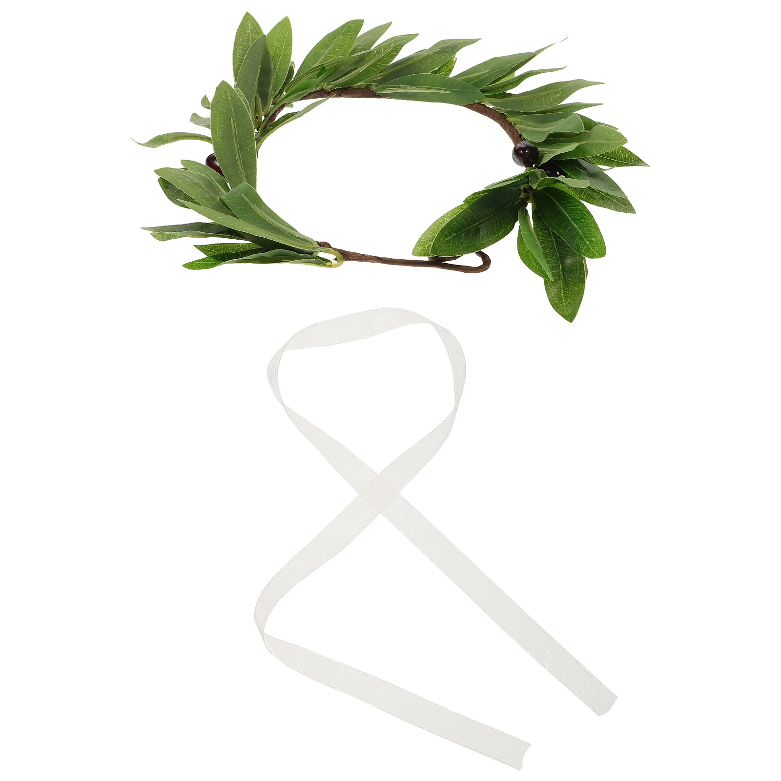 

1PC Cloth Garlant Olive Leaf Wreath Stylish Head Photo Taking Prop Hair Accessory for Female