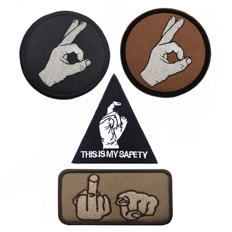 

Индивидуальная забавная вышитая тканевая нашивка с надписью OK, тактический значок для морального духа, волшебная наклейка на рюкзак, глава