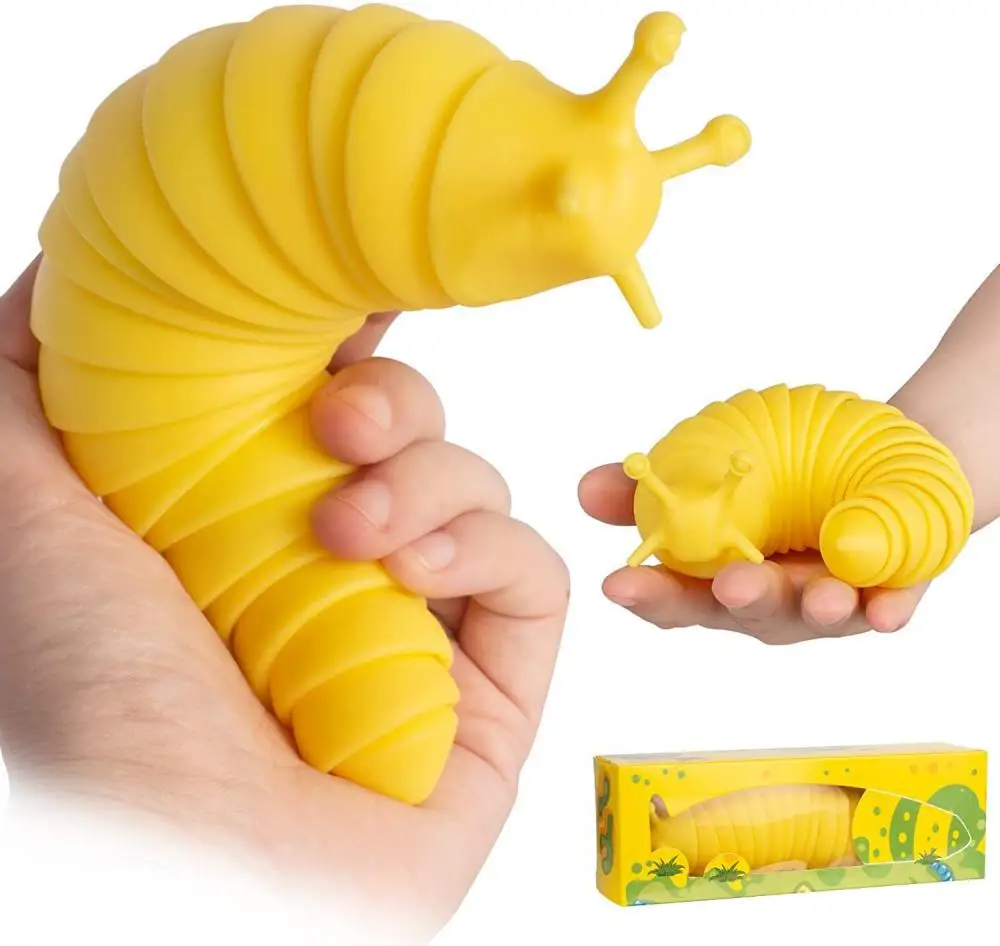 

Slug Decompression Toys Children's Educational Toys Anti-Anxiety Sensory Vent Fingertip Snail Adult Children Novelty Gift 2022