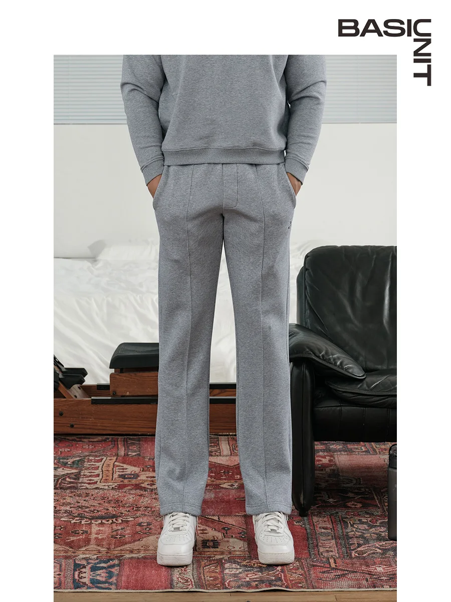 Мужские базовые утепленные повседневные брюки на флисовой подкладке свободные