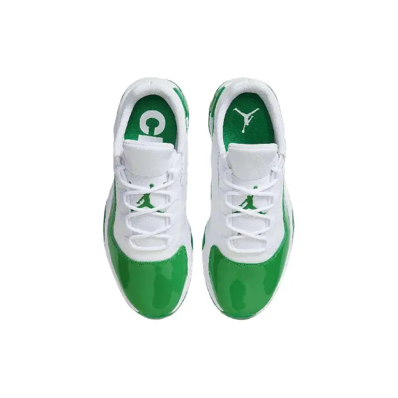 Женские кроссовки Nike Jordan 11 низкие белые Lucky Green DV2629-131