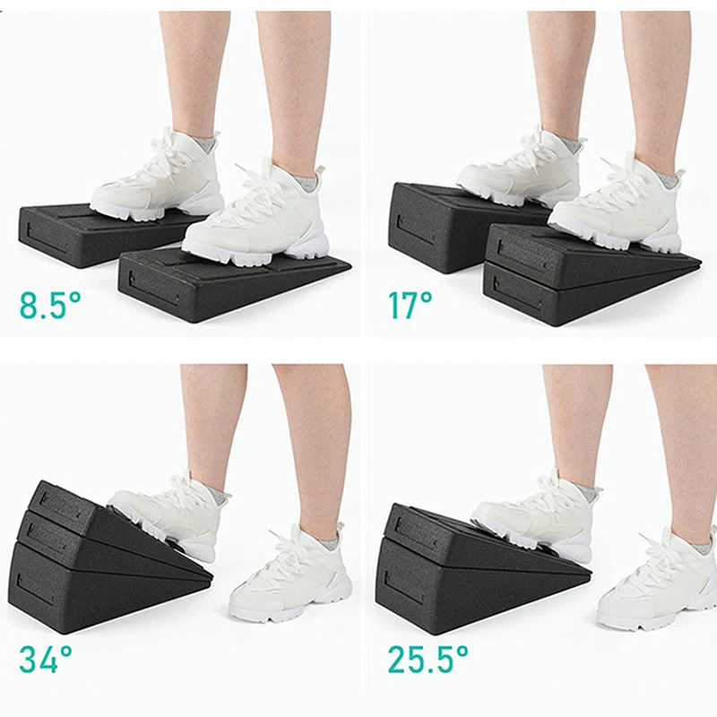 

Foot Stretcher Yoga Wedge Squat Wedge Adjustable Non-Slip Slant Board Extender Yoga Foam Block Gym Equipment Yoga Accessories