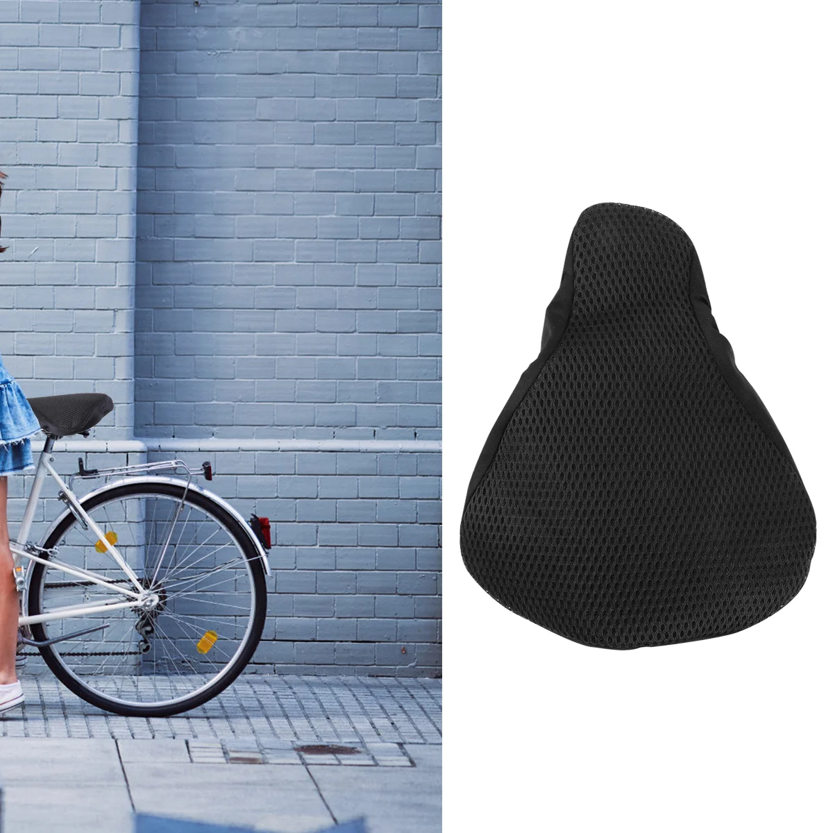 

3D Mesh Bike Saddle Cover Breathable Seat Covers Anti-Skid Seat Cushion Cover