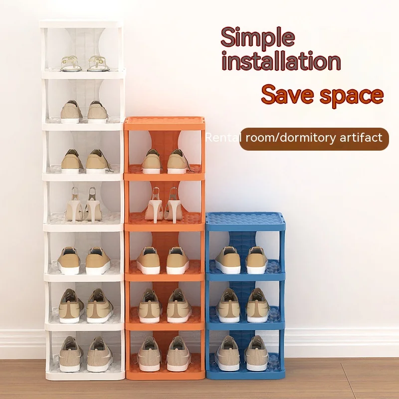 

Simple Shoe Rack, Small Shoe Cabinet At Home Entrance, Multi-Layer Space Saving Storage, Folding Shoe Rack Organizers Storage