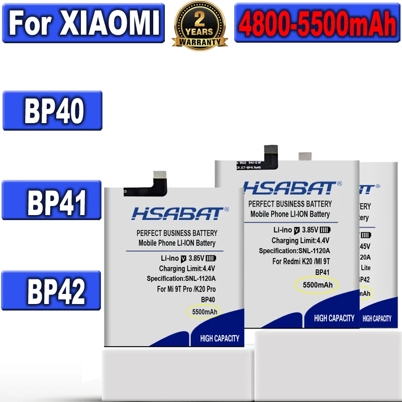 Аккумулятор высокой емкости HSABAT BP40 BP41 BP42 для Xiaomi Redmi Mi 9T Pro /K20 / K20 11 Lite |