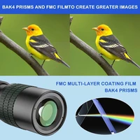 4k 10 300x40mm super telephoto zoom monocular telescope with bak4 prism lens for beach travel outdoor activities sports y6v6