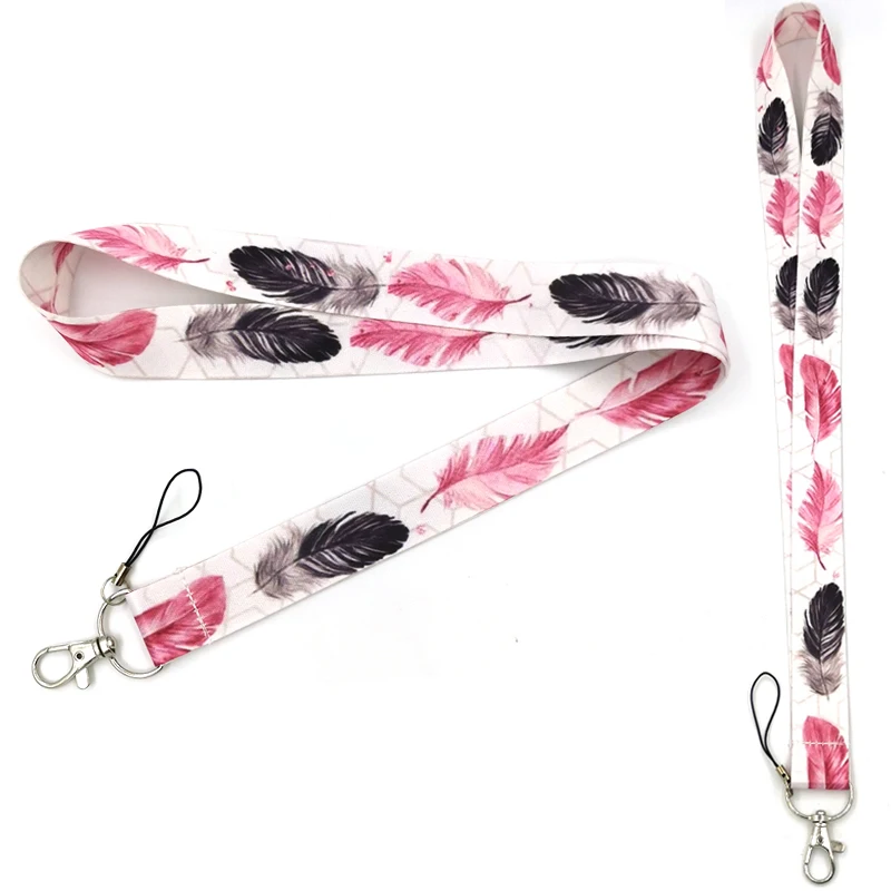 Женский ремешок для мобильного телефона с листьями ключей удостоверения