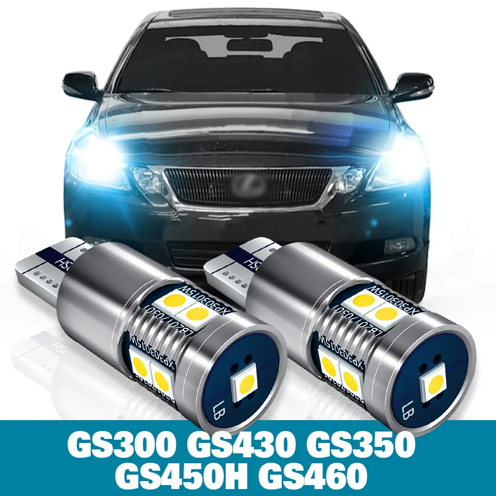 Luz LED de estacionamiento para Lexus GS300, GS430, GS350, GS450H, GS460, accesorios 1997-2011, 2005, 2006, 2007, 2008, 2009, lámpara de liquidación, 2 uds.