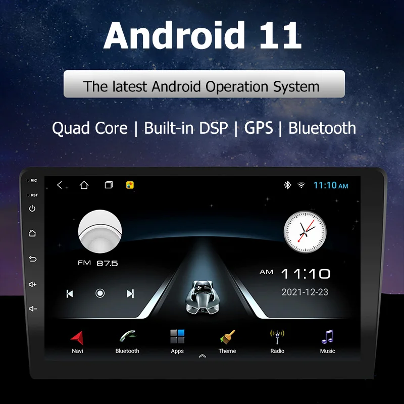Автомагнитола T3L на Android 11 мультимедийный проигрыватель для Citroen C4 LA LC C-Triumph
