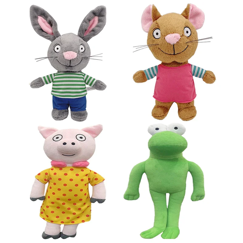 

New 4pcs/Set Pip And Posy Plush Toys Soft Stuffed Animal Rabbit Mouse Plushie Dolls Birthday Gift for Kids Boys Girls