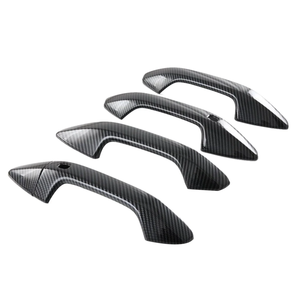 

Carbon Fiber Car Exterior Door Handle Cover Sticker Trim for Kia Sportage NQ5 2021 2022