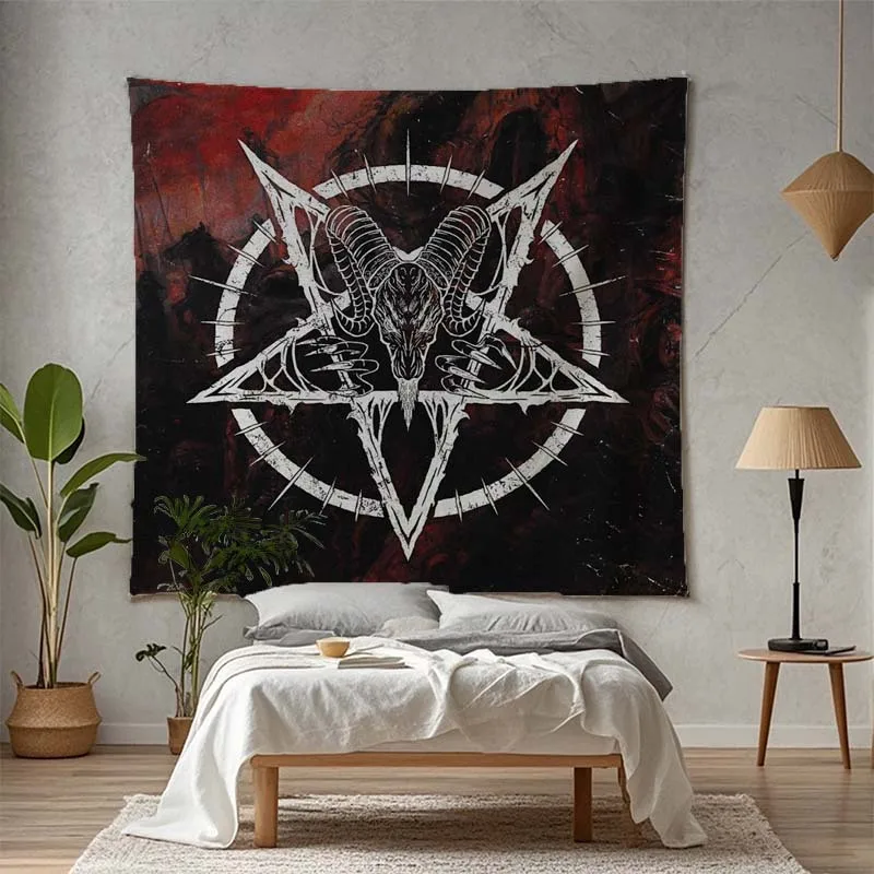 

Гобелен с пентаграммой тотема овцы