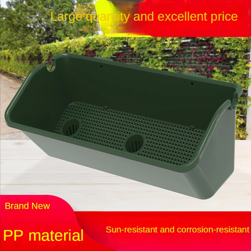 

Factory direct vertical planting pot plant wall hanging combination container vertical ecological wall greening project pot