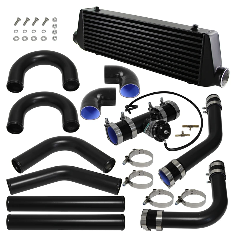 

Universal DIY Intercooler + 2.5" 63mm OD Aluminum Piping + Turbo Blow Off Valve & Adpater Kit