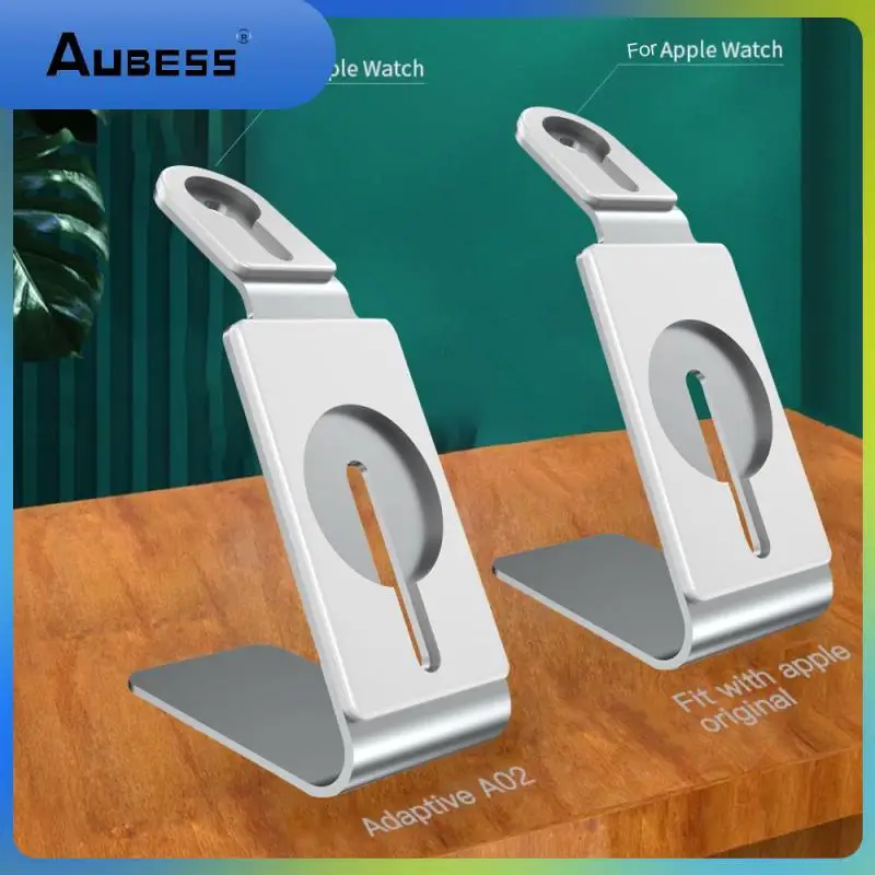 

Fast Magnetic Wireless Charger Aluminum Alloy Material 2 In 1 Wireless Charging Bracket Two-in-one Charger Stand Adopt Inlaid