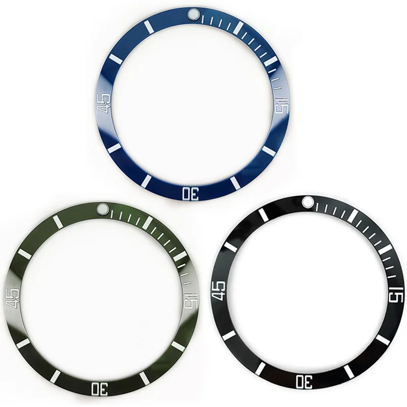 Положение 12 часов со светящимися бусинами наклонное керамическое кольцо для Tudor