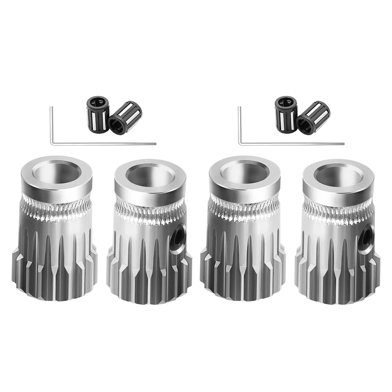 

3D Printer BMG Double-gear Feeding Wheels High-quality Extrusion Wheel Wear-resistant Wire Feeder Wheel 2Pcs