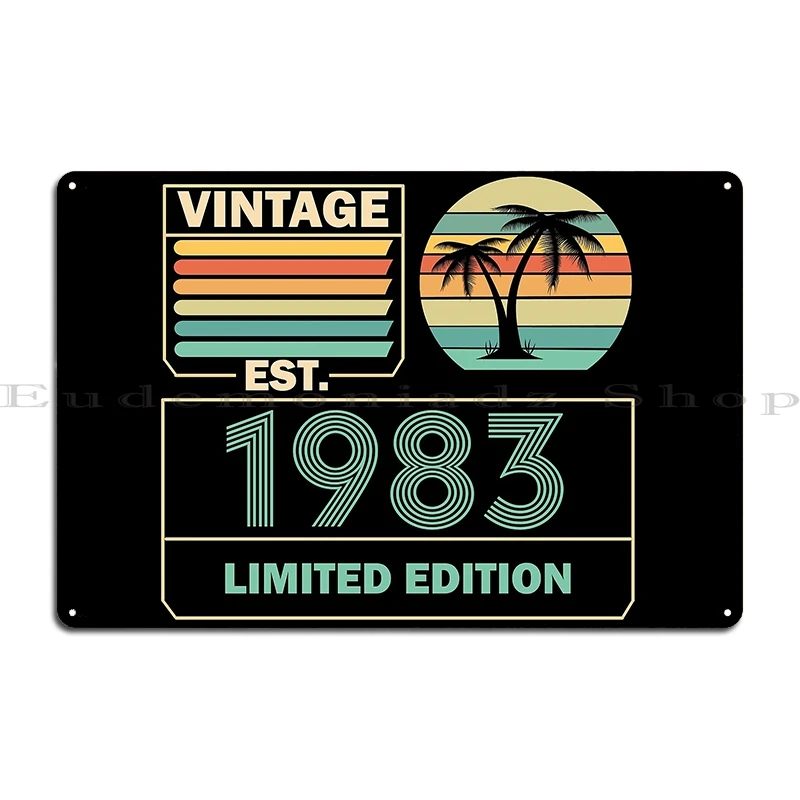 

Металлическая табличка Awesome Since 1983