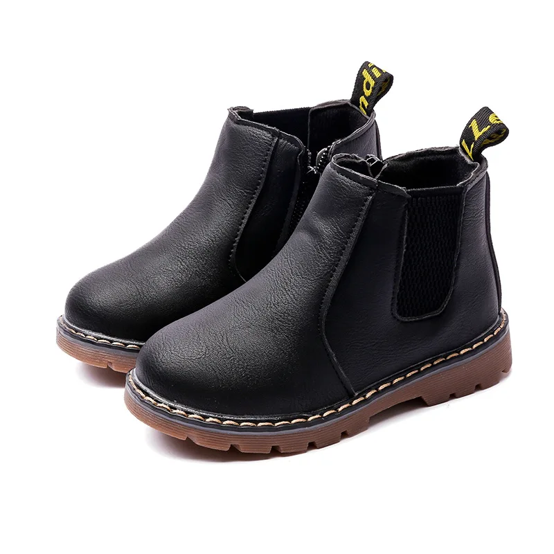 

Retro Children's Riding Boots Kids Casual Sneakers Fashion Girls Ankle Boots Baby Shoes Autumn Winter Warm Pluch Boys Snow Boots