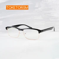 toketorism semi rimless reading glasses men blue light glasses with degree presbyopic eyewear for women 9090