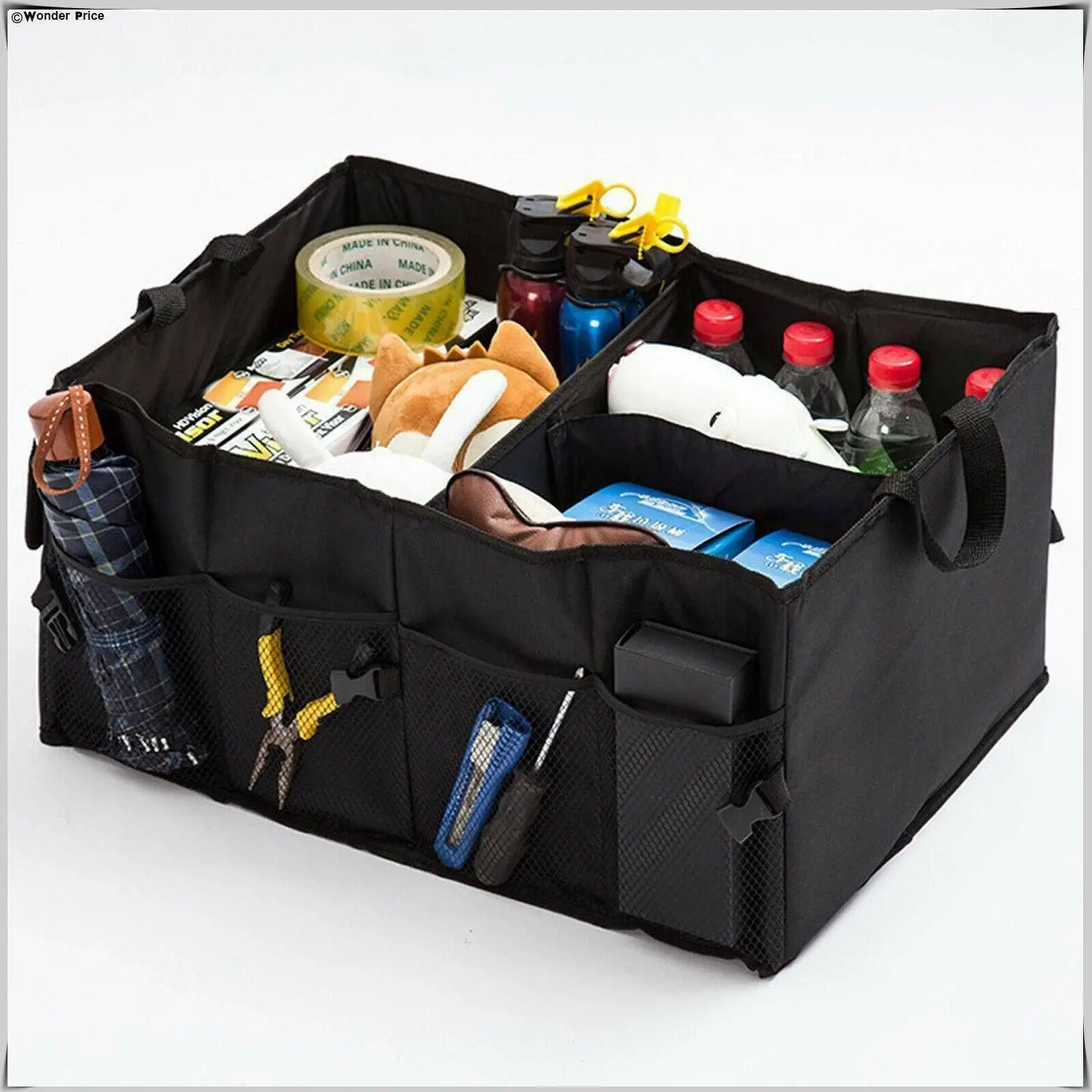

Collapsible Sorting Box Oxford Cloth Organiser Car Boot Tidy Bag Utility Box Travel Holder Storage Box