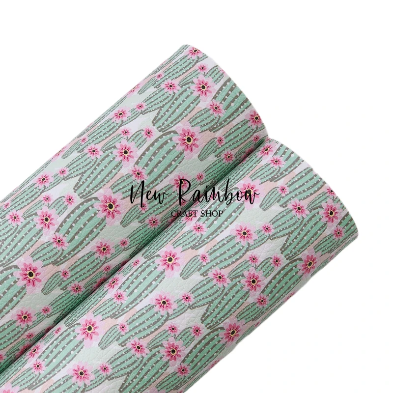 Новый Радужный 30x2 2 см/A4 Цветущий кактус на заказ личи искусственная кожа для