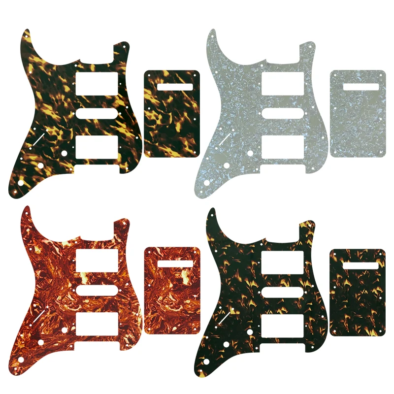 

Guitar Parts -For Left Handed USA Strat 72'11 Screw Hole Standard PAF Humbcker HSH Guitar Pickguard & Back Plate Scratch Plate