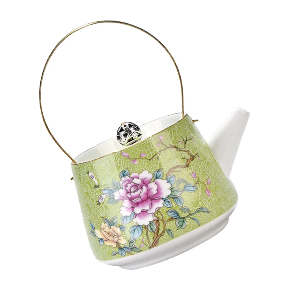 

Delicate Heat-resistant Teapot Ceramic Teapot Home Restaurant Teapot Container