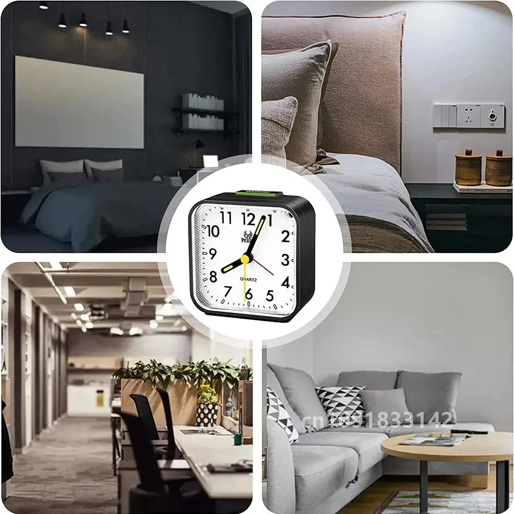 Портативный квадратный светящийся цифровой будильник модный тихий не тикающий
