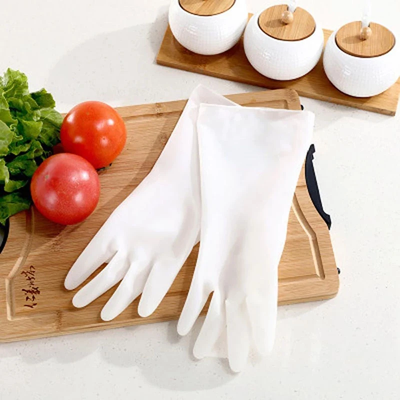 

1 пара, многоразовые женские резиновые латексные перчатки для мытья посуды