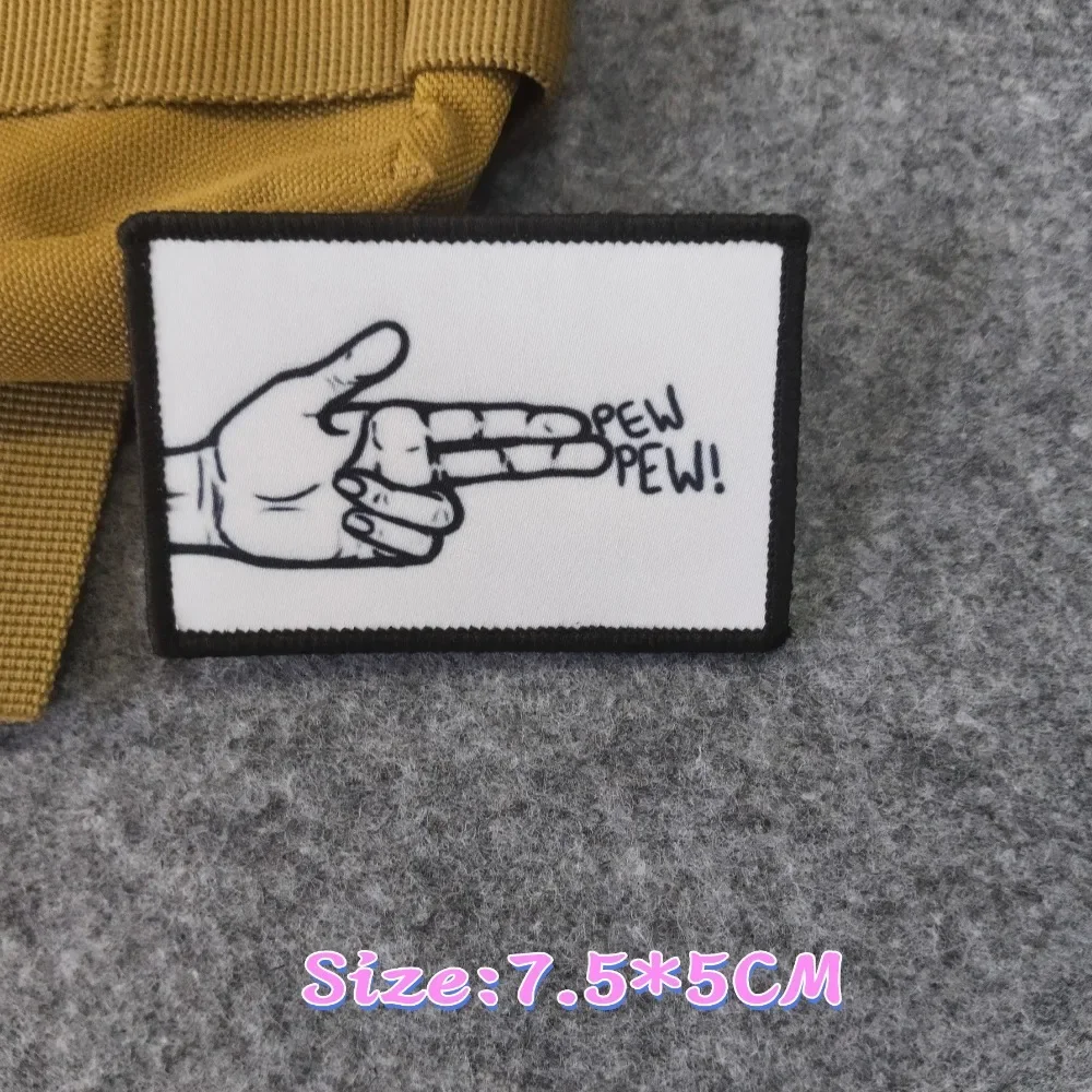 Креативная нашивка с принтом жеста счастливый или печальный вы решите себя