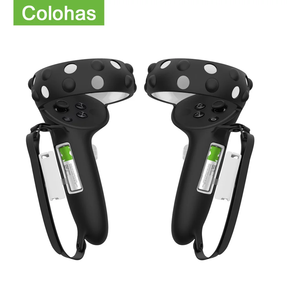 

Controllers Cover For Oculus Quest 2 Accessories Case With Battery Opening Adjustable Hand Straps FOR meta quest 2 аксессуары