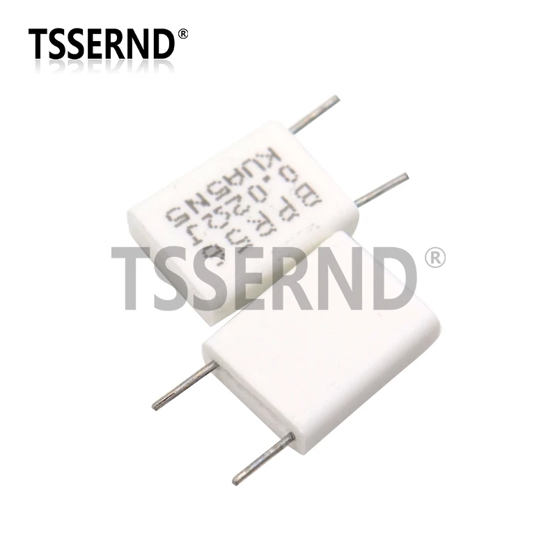 10 шт. BPR56 5 Вт 0 01 05 1 15 22 25 33 Ом Неиндуктивный керамический цементный резистор 1R 15R 22R