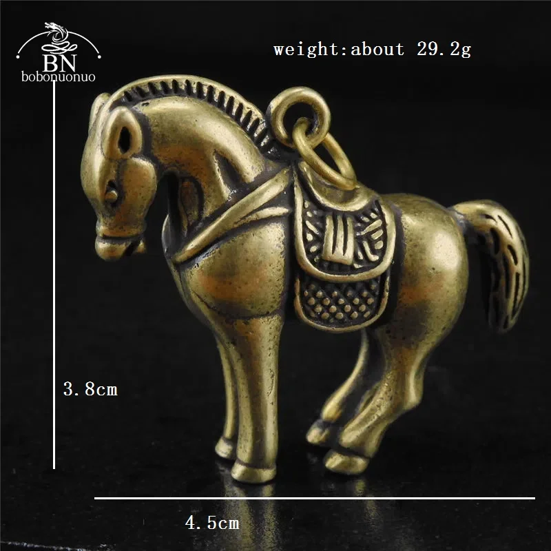 

Миниатюра медная военная лошадь