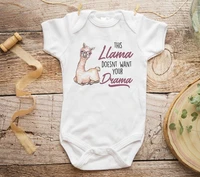 read the full title this llama doesnt want your drama bodysuit baby girl clothes baby girl gift newborn baby newborn clothes
