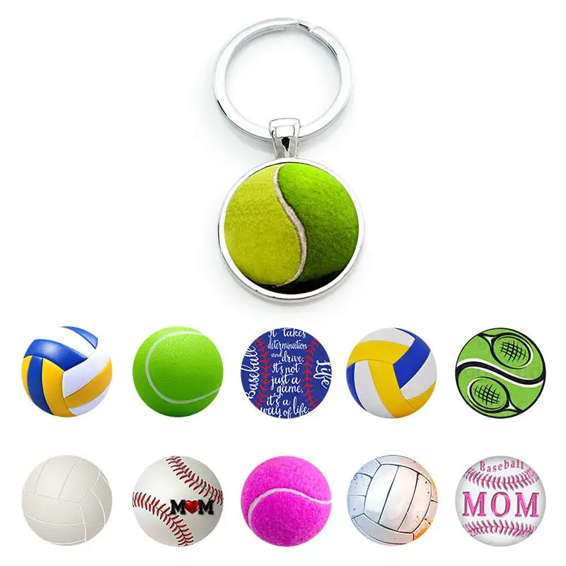 Я люблю брелки из смолы с изображениями тенниса, Женский креативный брелок для спортивных фанатов, модные украшения SP648